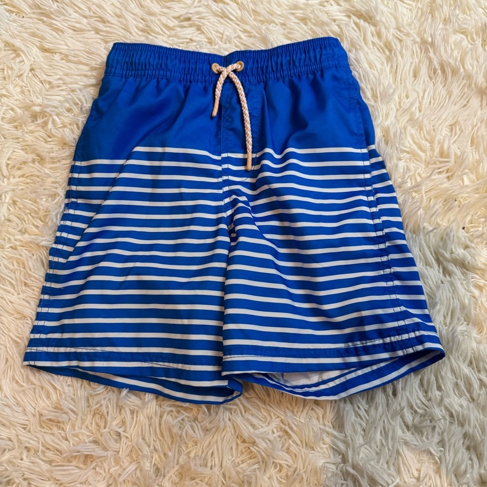 K25. Cat & Jack Striped Swim Trunks (M (8))